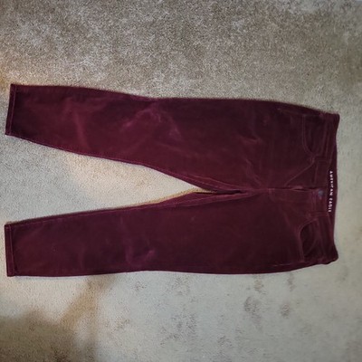 American Eagle Womens Stretch High-Waisted Jegging Jean Maroon Size 12 short NWT