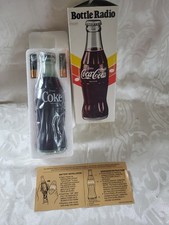 Ancienne bouteille de Coca-Cola radio AM neuve dans sa boîte