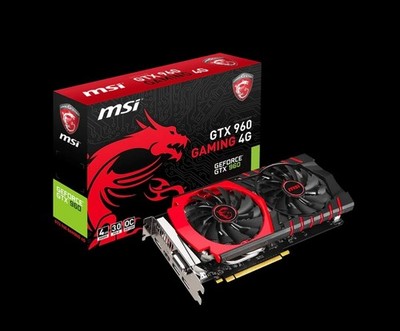 Nvidia GeForce MSI Geforce GTX 960 Gaming 4GB OC Edition Grafikkarte