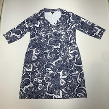 Talbots Plus Petite Womens Effortless Jersey Kelley Dress Fantastic Floral 1XP