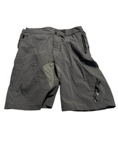 Fox Technical Apparel Men Gray Flat Front Chino Shorts Size 36