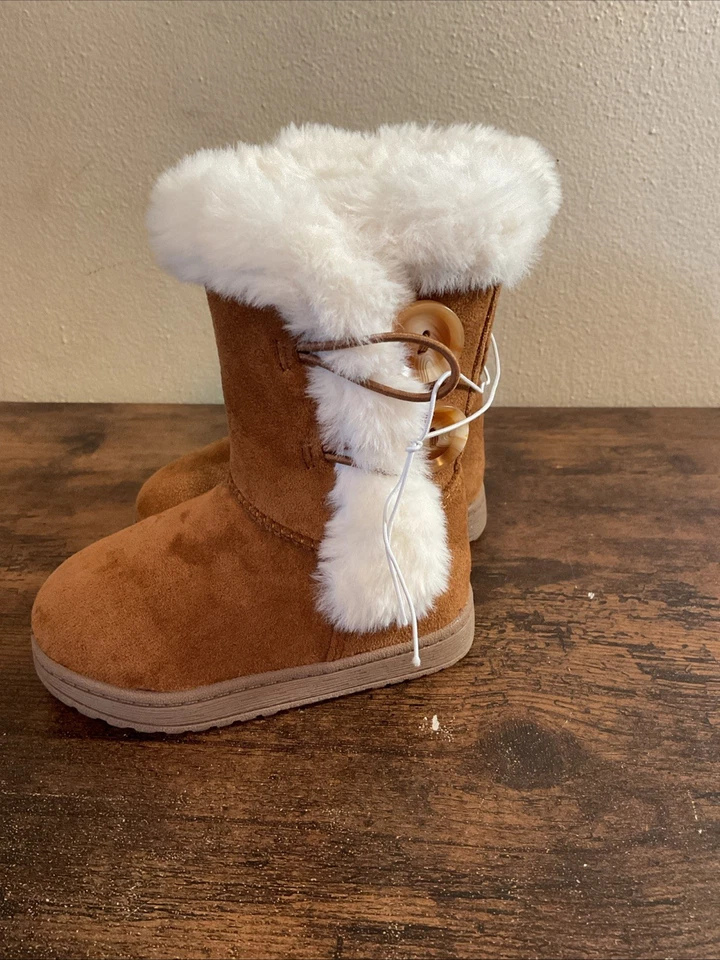 Nuevas botas noraa jumping frijoles para niñas pequeñas talla 5T castaño Foto 3 de 4