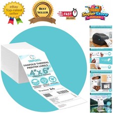 250 Eco-Friendly 4x6 Fanfold Thermal Printer Labels - Perfect for Shipping Needs