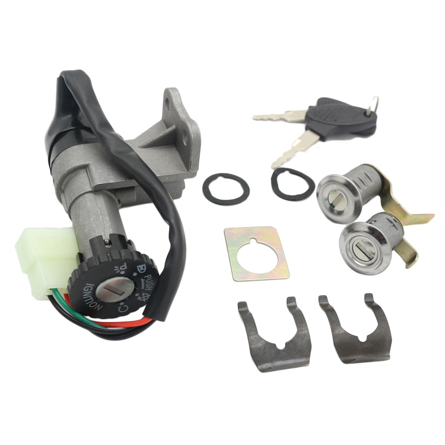 Motorrad ZüNdung Schalter Tasten Sperre Eingestellt FüR 50Cc 150Cc GY6 Roll8615-image