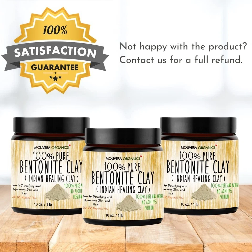 Premium 1 lb Bentonite Clay Pure, Natural Detoxifying Clay for Face Masks, Ha... - Image 4 of 4