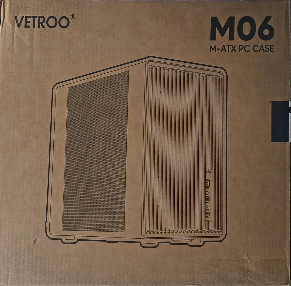 Vetroo M06 Compact Micro ATX PC Case Mesh Front USB-C GPU 355mm Support - Image 2 of 4
