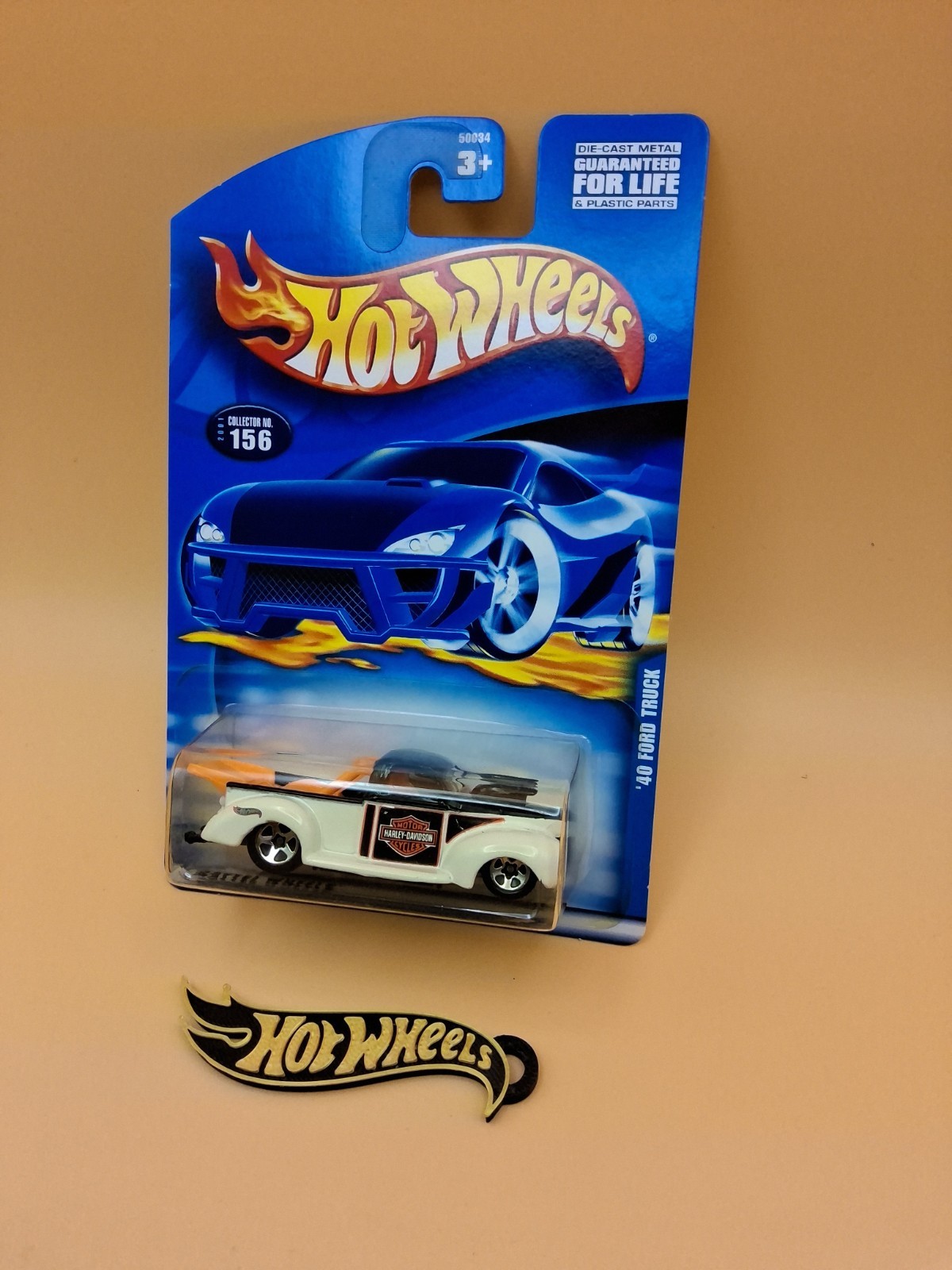 2001 Hot Wheels HARLEY-DAVIDSON ‘40 FORD TRUCK Collector #156 🔥52 - Thumbnail 3