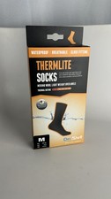 Dexshell Thermlite Socke - Black/Tangelo Red - Medium