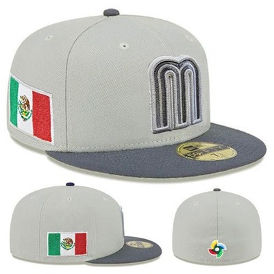 New Era Mexico Gray Graphite Fitted Hat WBC 2026 Official Baseball National Team