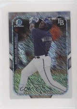 2015 Bowman The Farm's Finest Chrome Mini Shimmer Refractor Justin Williams 0e3