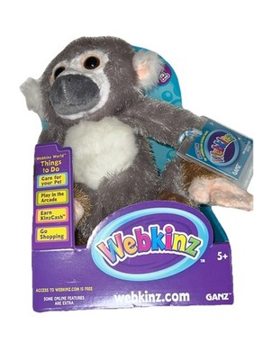 WEBKINZ SQUIRREL   MONKEY    HM351WBA NEW WITH SEALED CODE HARD TO FIND In Box