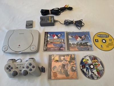 Sony Playstation 1 PS One PS1 Console w/ Controller MC Tony Hawk 3 CTR Crash