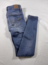 American Eagle Hi-Rise Jean Jeggings Next Level Stretch Women's Sz 00 Regular