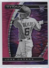 2021 Panini Chronicles Titan Pink Pulsar Prizm Jose Devers #8 0k2i