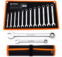 Ratschen RingschlüSsel Set 12Tlg 8–19Mm Crv MaulschlüSsel Werkstatt Werkzeug