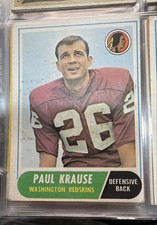 1968 Topps - Paul Krause #166
