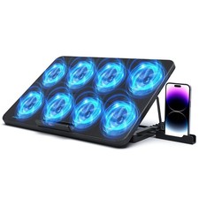 Laptop Cooling Pad, Laptop Cooler with 8 Quiet Fans for 12-17 Inch Gaming Lap...