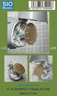 AMK3DP48001G2 1:48 AMK/Sio Models F-14D Tomcat AN/APG-71 Radar (HBS kit)