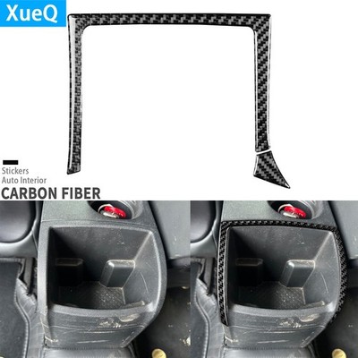 Real Carbon Fiber Interior Rear Storage Box Panel Cover For Seat Leon MK2 05-12