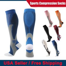 Compression Socks Stockings Womens Mens Knee High Medical 20-30 mmHG L/XL/XXL