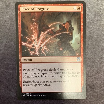 Wizards of the Coast Price of Progress Uncommon Instant Eternal Masters Red 141