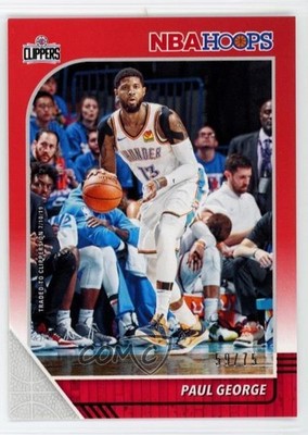 2019-20 Panini NBA Hoops Red 59/75 Paul George #132 0l8y