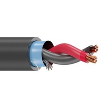 100' Belden 1120A 18 AWG 1 Pair Overall Shielded Tray Cable Black 600V