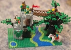 Used Vintage LEGO Forestmen's Crossing 6071 Retired Set from 1990 -RAED