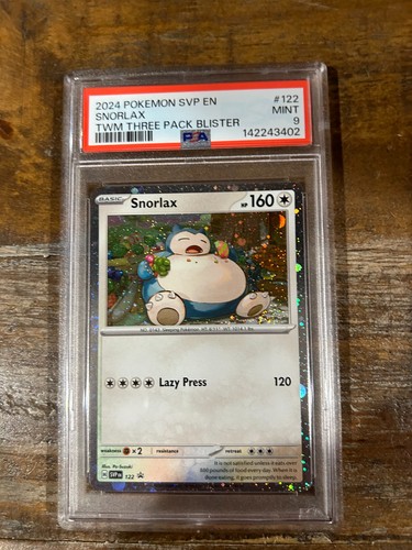Snorlax graded PSA 9 for sale on eBay