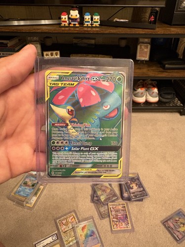 Venusaur & Snivy GX (Full Art) — Cosmic Eclipse