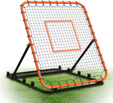 Baseball Rebounder Net, Portable Bounce Back Trainer for Baseball & Softball wit