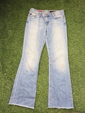 AG The Angel Y2K Jeans Women’s 27 Made in USA Light Wash Straight Leg