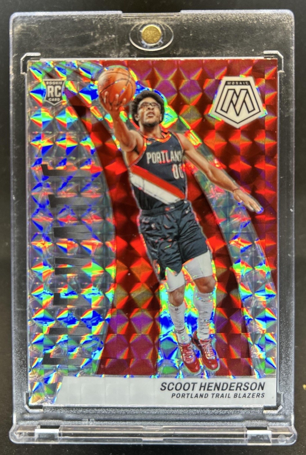 2023-24 Panini Mosaic Scoot Henderson Elevate RC Mosaic Rookie #9 Trail Blazers