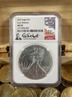2023 $1 American Silver Eagle - NGC MS70 - Don Everhart Signed Early Releases