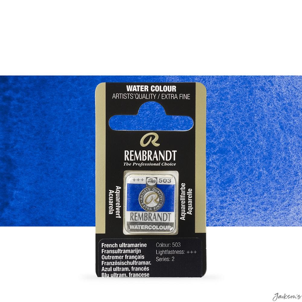 Royal Talens Rembrandt Watercolour Paint Half Pan French Ultramarine Colour