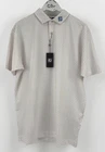 FootJoy Bounce Print Pique Mens Golf Polo Shirt Size L White Orange Blue/33045
