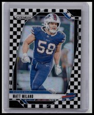2024 Panini Prizm #33 Matt Milano Black and White Checker