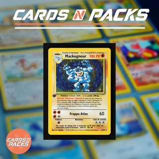 Carte Pokemon Mackogneur 8/102 HOLO Set de Base Edition 1 NM Mint 🇫🇷🔥