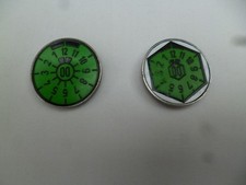 TÜV / HU + ASU Plakette im Metalltopf von 2000  für Oldtimer Geburtstag o.ä.