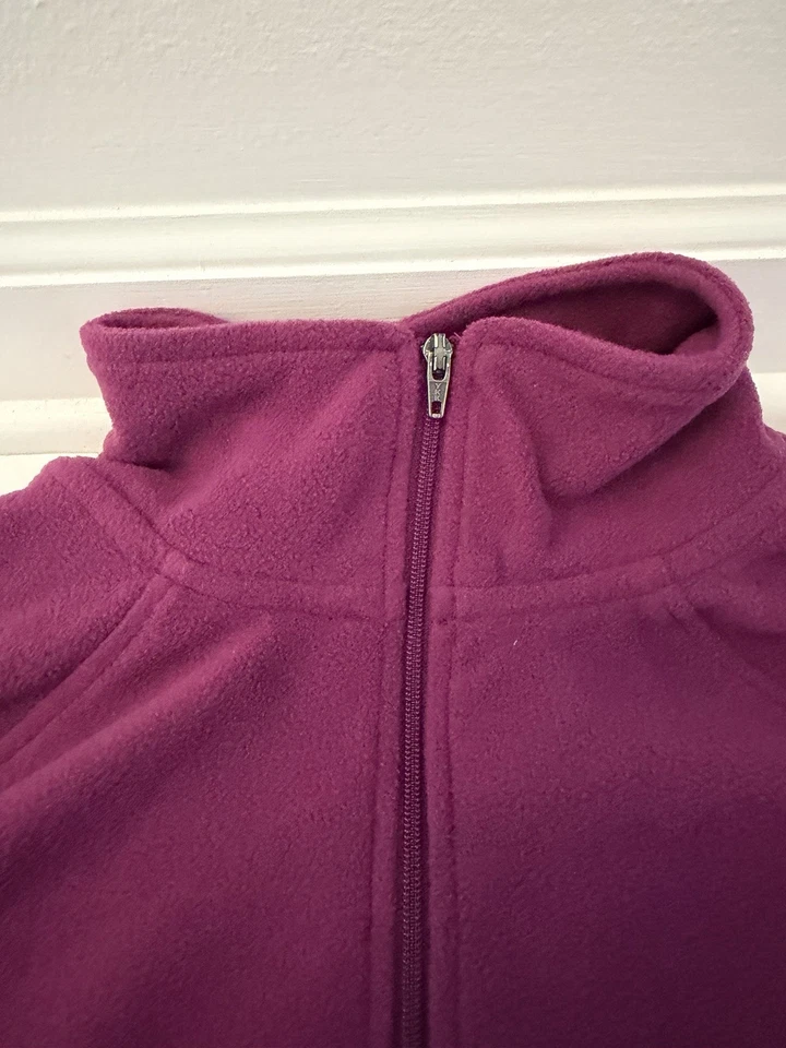 Natural Reflections Women Size S Dark Purple 1/4 Fleece Zip Pullover Jacket NWT - Image 3 of 4