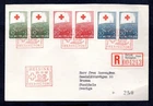 Finland - 1957 Red Cross Registered First Day Cover