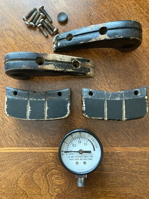 #ad Vintage NATIONAL #5 Pressure Cooker Canner PARTS: HANDLES GAUGE SCREWS $12.99