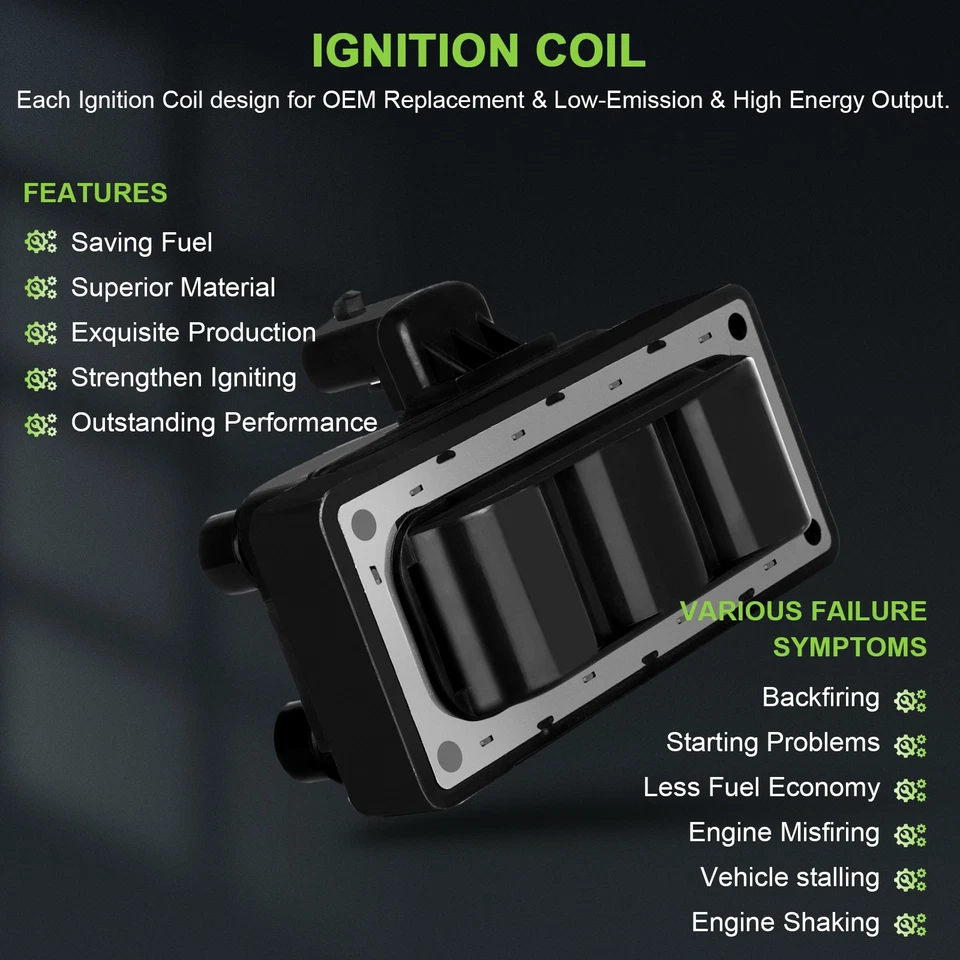 For 95 1996 1997 1998 1999 2000 Ford Windstar 3.0L V6 Ignition Coil & Spark Plug - Image 4 of 4