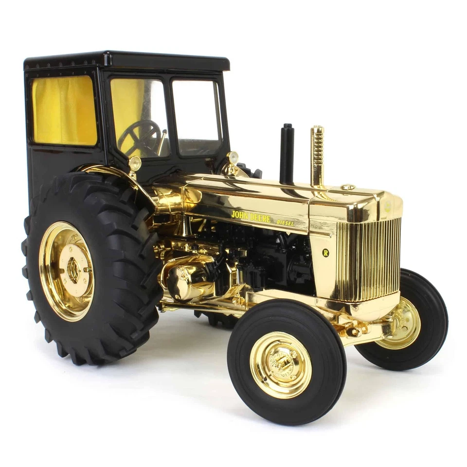 Unidad de persecución cromada dorada 1/16 John Deere modelo R cabina 2024 club de dos cilindros 45945 Foto 2 de 4