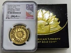2025-W $100 High Relief Liberty Gold NGC PF70 David Ryder + OGP