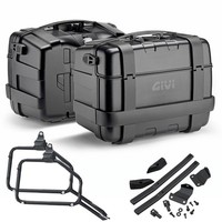 Givi TRK33BB Seitenkoffer + TräGer Kawasaki Versys 650 2017-2018 33LT Schwarz