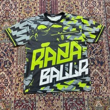 RAZA Baller Graphic T Shirt Men Short Sleeve Activewear Top M paint ball jersey