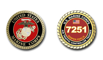 7251 Air Traffic Controller Trainee US Marine Corps MOS Challenge Coin