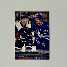 2024-25 Upper Deck Series 2 - Checklist Auston Matthews, Nathan MacKinnon #449