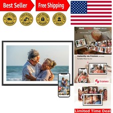 15.6-Inch WiFi Digital Picture Frame - Elegant 32GB Touch Screen for Memories